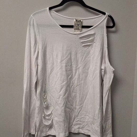Vocal USA White Long/Sleeveless Tee - Picture 3 of 6